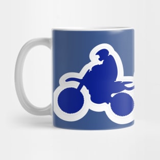 Braaap!! Blue Dirt bike Motocross Eat my Dust Mug